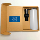 Porta Detergente Preto Fosco Inox 500ml De Embutir Pia Cozinh