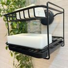 Porta Detergente Sabão Preto Fosco Future C Adesivo