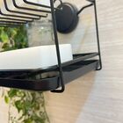 Porta Detergente Sabão Preto Fosco Future C Adesivo