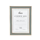Porta Diploma Moldura Tamanho A4 Foto Retrato 21 X 29 Cm Cinza