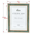 Porta Diploma Moldura Tamanho A4 Foto Retrato 21 X 29 Cm Verd