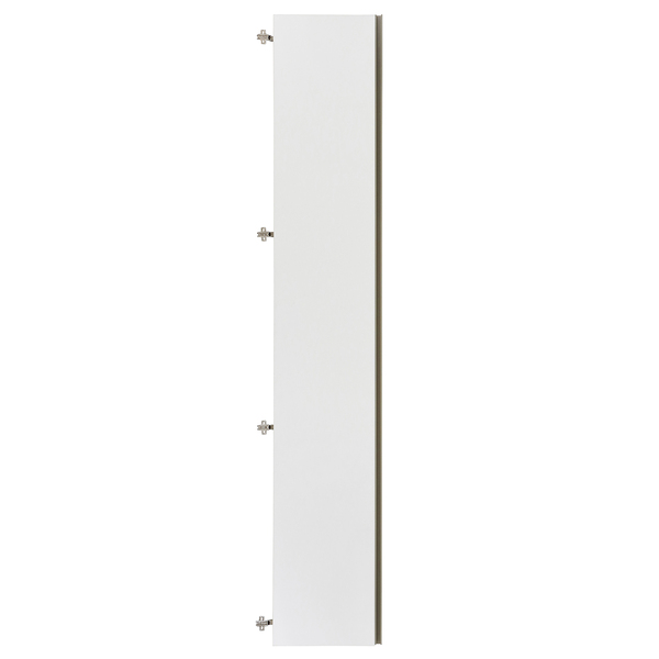 Porta Dobradiça Branco Brilho com Puxador Champagne 227,8x39,6cm Prime Luciane