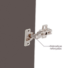 Porta Dobradiça Gianduia com Puxador Champagne 227,8x39,6cm Prime Luciane