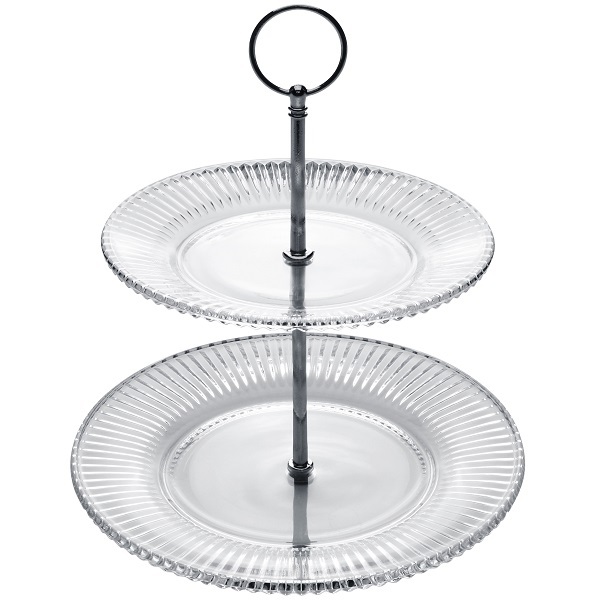 Porta Doces 2 Andares Cristal De Chumbo Renaissance Lyor 7989