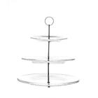 Porta Doces 3 Andares Lyor Renaissance De Cristal 31,5cm