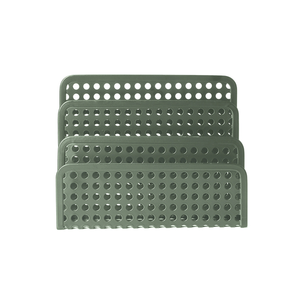 Porta Documentos de Mesa Metal Verde Oikos