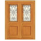 Porta Dupla De Abrir Itabira - Ferro E Madeira - Angelim Medi