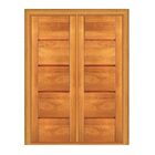 Porta Dupla De Abrir Mil - Madeira Maciça - Angelim Medida Fi