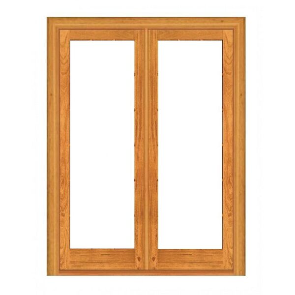 Porta Dupla De Abrir Panorâmica - Madeira Maciça - Angelim Me