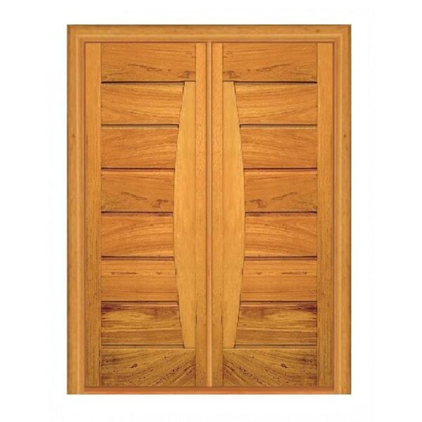 Porta Dupla De Abrir Pavuna - Madeira Maciça - Angelim Medida