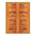 Porta Dupla De Abrir Pontal - Madeira Maciça - Angelim Medida