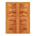 Porta Dupla De Abrir Pontal - Madeira Maciça - Angelim Medida