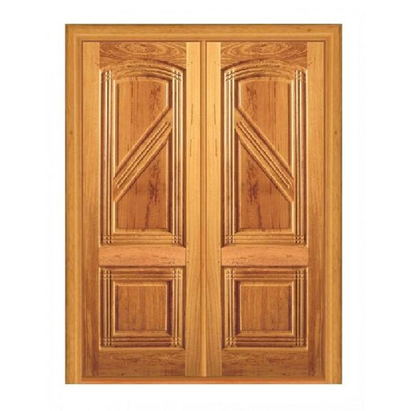 Porta Dupla De Abrir Praia Grande - Madeira Maciça - Angelim