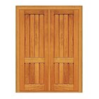 Porta Dupla De Abrir Prátika - Madeira Maciça - Angelim Medid