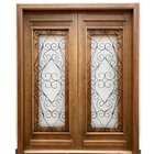 Porta Dupla Madeira Maciça/ferro Completa 166x213x16cm Cedro