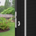 Porta Em Alumínio Lambril Duplo 2,10x 0,60 S/ Vidro - Madeira