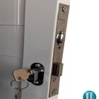 Porta Em Alumínio Lambril Simples 2,10x 0,70 S/ Vidro