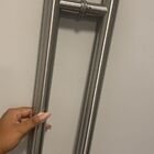 Porta Em Alumínio Lambril Simples 2,10x 0,70 S/ Vidro