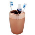Porta Escova Creme Dental Cobre Rosé Gold Fosco