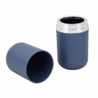 Porta Escova de Bancada para Banheiro Plástico Azul Indico Verso OU