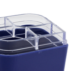 Porta Escova de Dente Azul em Plástico Petala Martiplast