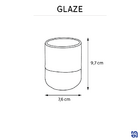 Porta Escova de Dente de Bancada para Banheiro Cerâmica Verde Glaze Sensea