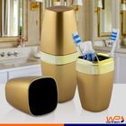 Porta Escova De Dente Banheiro Lavabo Luxo - Dourado