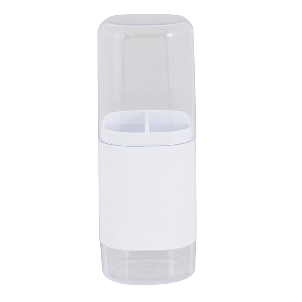 Porta Escova de Dente Branco Dual Ou