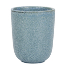 Porta Escova de Dente Cerâmica Cilíndrico Osaka Azul Marmorizado Martiplast