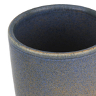 Porta Escova de Dente Cerâmica Esmalte Azul Osaka YOI