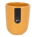 Porta Escova de Dente Cerâmica Mostarda Osaka YOI