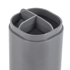 Porta Escova de Dente Cinza Dual Ou