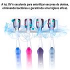Porta Escova De Dente Com Esterilizador Uv E Aplicador Automá
