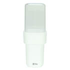 Porta Escova De Dente Com Tampa Acrílico Transparente Branco