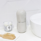 Porta Escova de Dente com Tampa Bege em Plástico New Belly OU