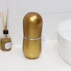 Porta Escova de Dente Com Tampa Vintage Dourado Belly OU