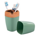 Porta Escova De Dente Creme Dental Banheiro Rosé Gold - Verde