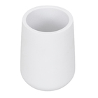 Porta Escova de Dente de Bancada para Banheiro Resina Branco Color Sensea