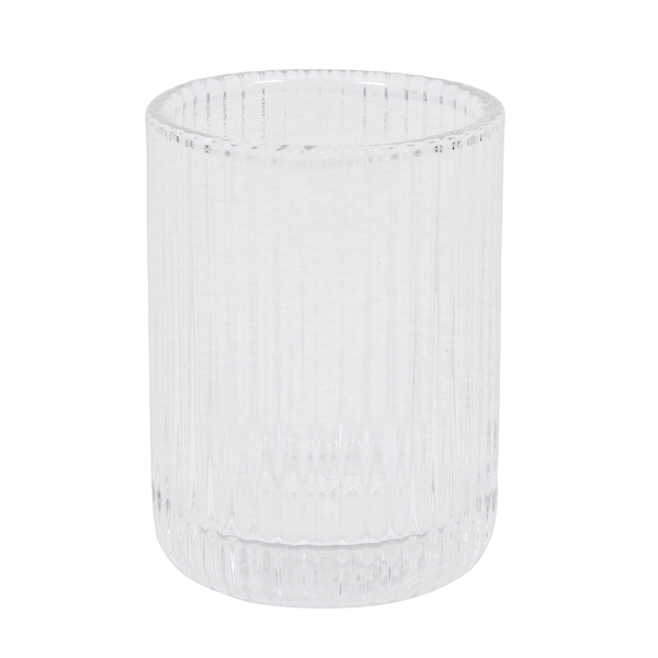 Porta Escova de Dente de Bancada para Banheiro Vidro Transparente Gatsby Sensea