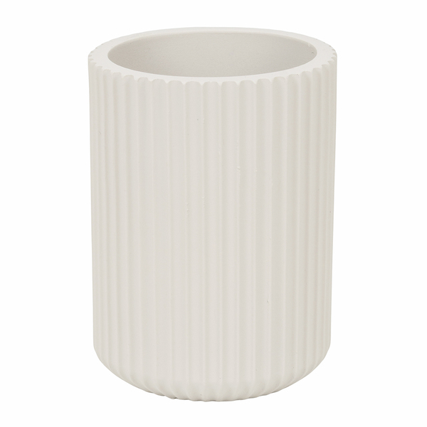 Porta Escova de Dente de Bancada para Banheiro Resina Trench Glamour Sensea