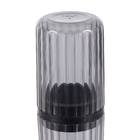 Porta Escova de Dente Plástico Redondo Cinza Groove Classic Ou