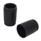 Porta Escova de Dente Plástico Redondo Preto Dórica Ou