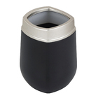 Porta Escova de Dente Preto e Cromodo Fosco Arthi