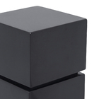 Porta Escova de Dente Quadrado Resina Preto Top Bain Blanc