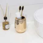 Porta Escova de Dente Rose Gold em Plástico Belly Sensea