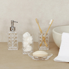 Porta Escova de Dente Transparente em Acrílico Essence Importado