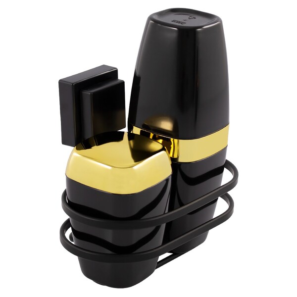 Porta Escova E Algodão Com Suporte Fixação Por Ventosa 3 Peça