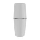 Porta Escova E Pasta Creme Dental Com Tampa Branco Para Pia D