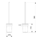 Porta Escova Institucional Cromado - Celite