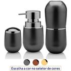 Porta Escova Sabonete E Algodão Vintage Luxo Banheiro - Grafi